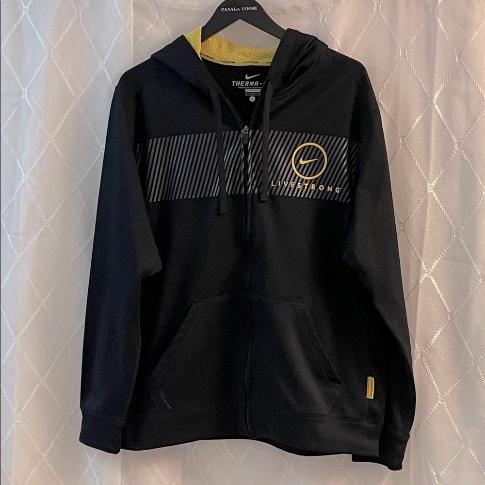 Nike Men’s Livestrong Therma-Fit Full Zip Hoodie/Jacket Size Large